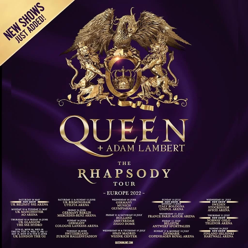 Brian May Announces New Dates For Queen + Adam Lambert’s 2022 Rhapsody Tour
