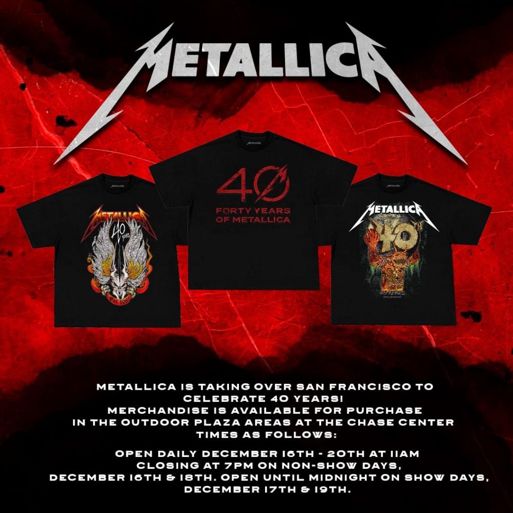 Metallica Announces 40th Anniversary Events And Merch, See James ...