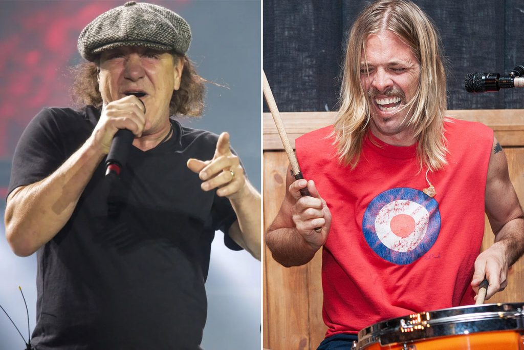 AC/DC’s Brian Johnson Says Taylor Hawkins’ Drumming Was Intense And ...