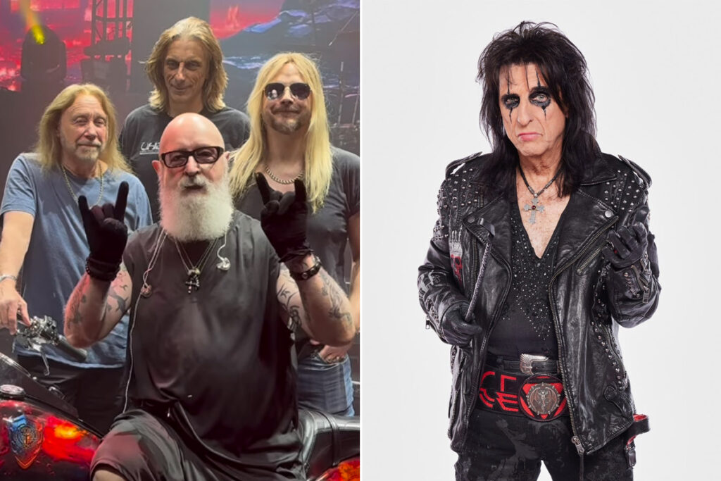 T-shirt Judas Priest & Alice Cooper Tour 2025 - Double Face - Taille S à 5XL - Neuf Avec étiquettes